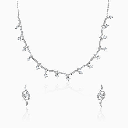 Silver Studded Wave Set