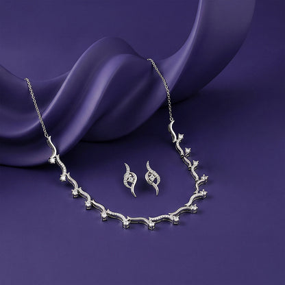 Silver Studded Wave Set