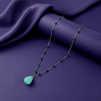 Silver Hue Flow Necklace