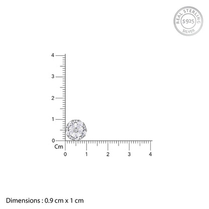 Silver Pure Orbit Pendant with Link Chain