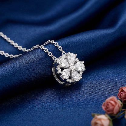 Silver Pure Orbit Pendant with Link Chain