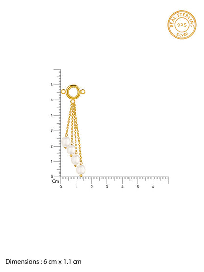 Golden Lariat Pearl Necklace