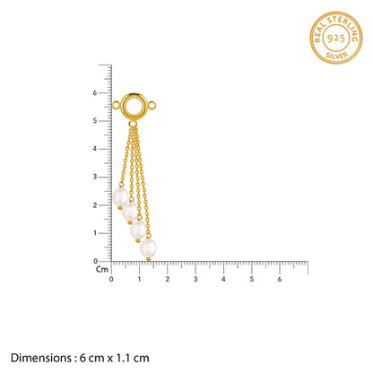 Golden Lariat Pearl Necklace