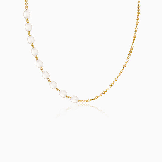 Golden Myra Pearl Necklace