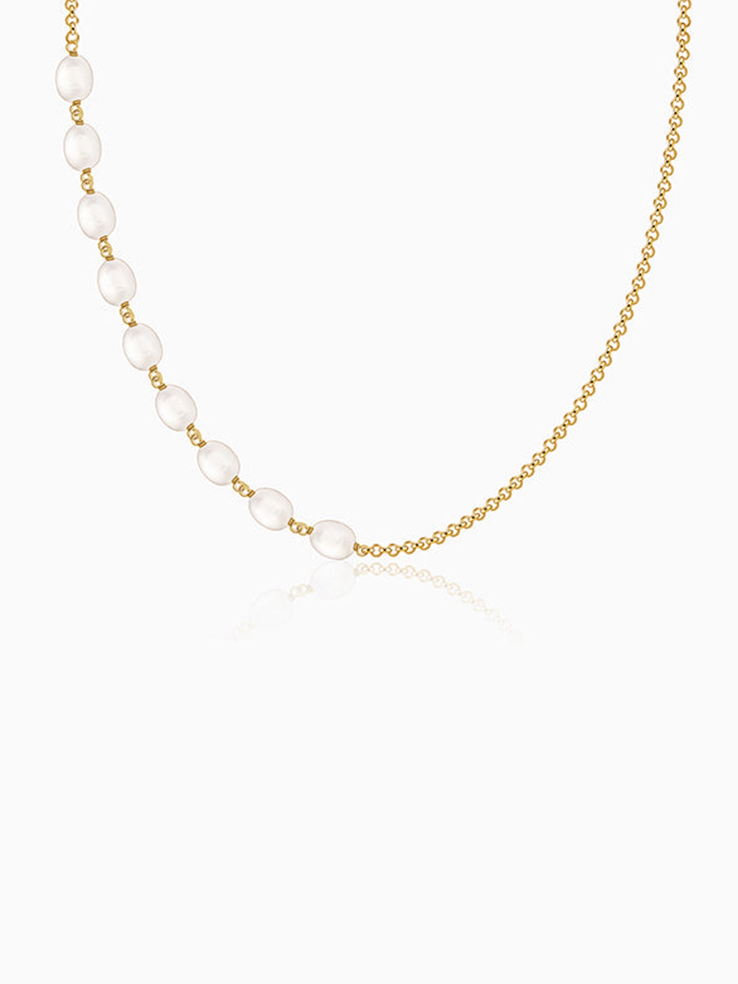 Golden Myra Pearl Necklace