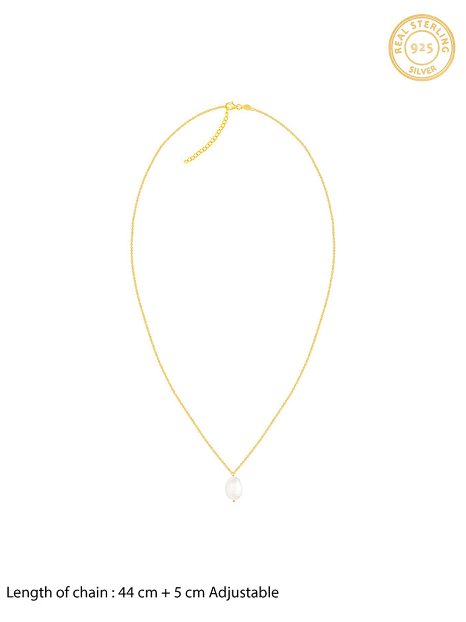 Golden Zooey Pearl Necklace