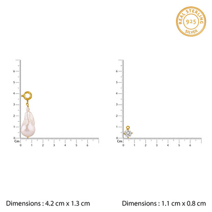 Golden Shailene Pearl Necklace