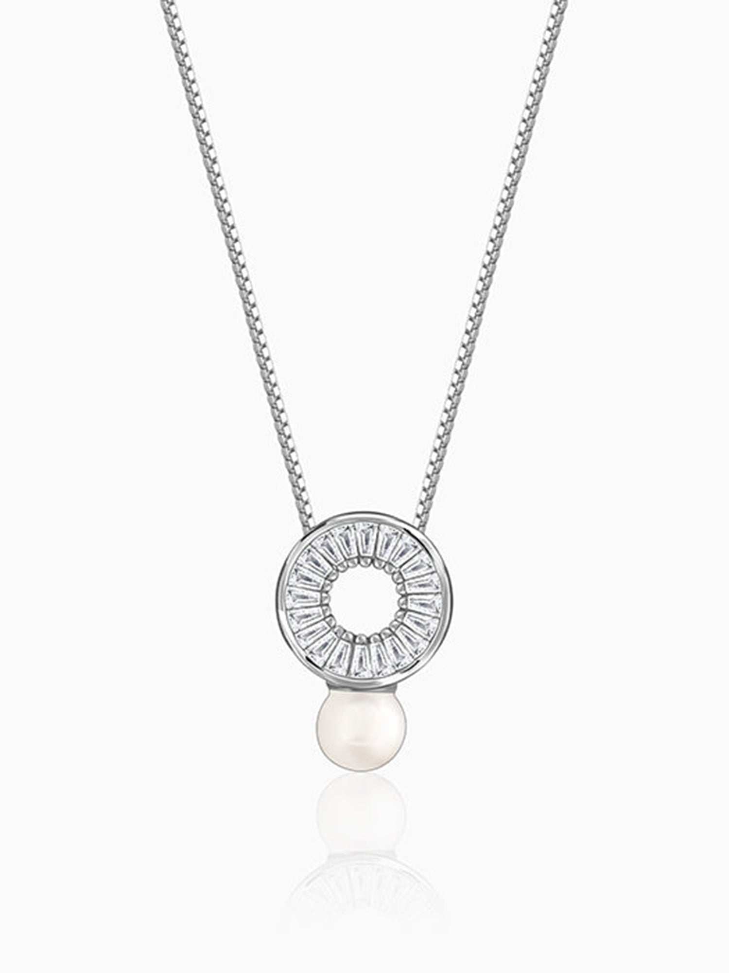Silver Lizzie Pearl Necklace