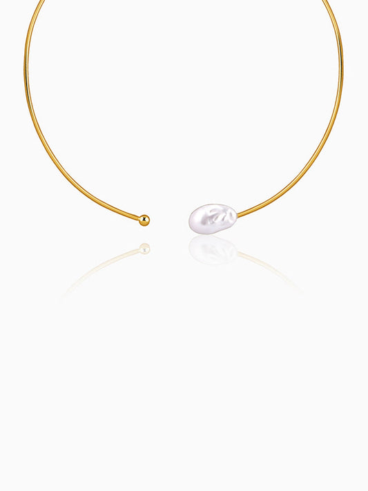 Golden Judy Pearl Necklace
