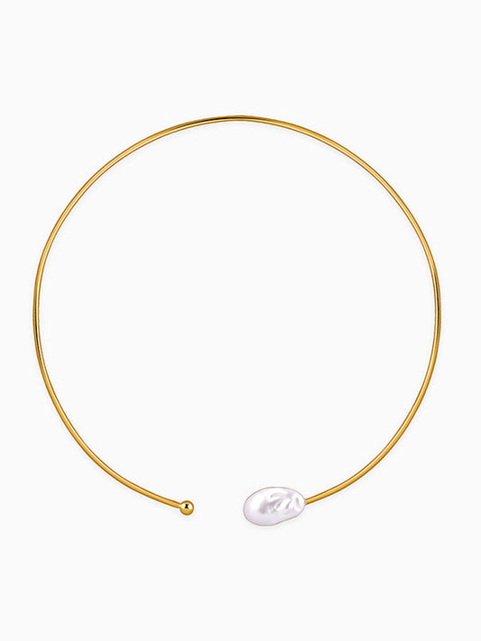 Golden Judy Pearl Necklace