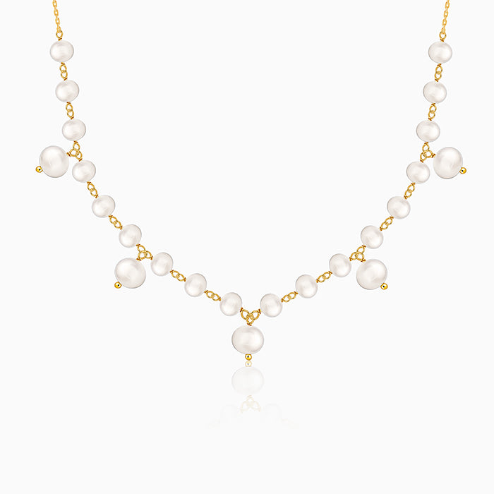 Golden Jamie Pearl Necklace