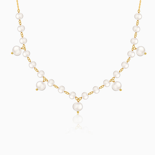 Golden Jamie Pearl Necklace