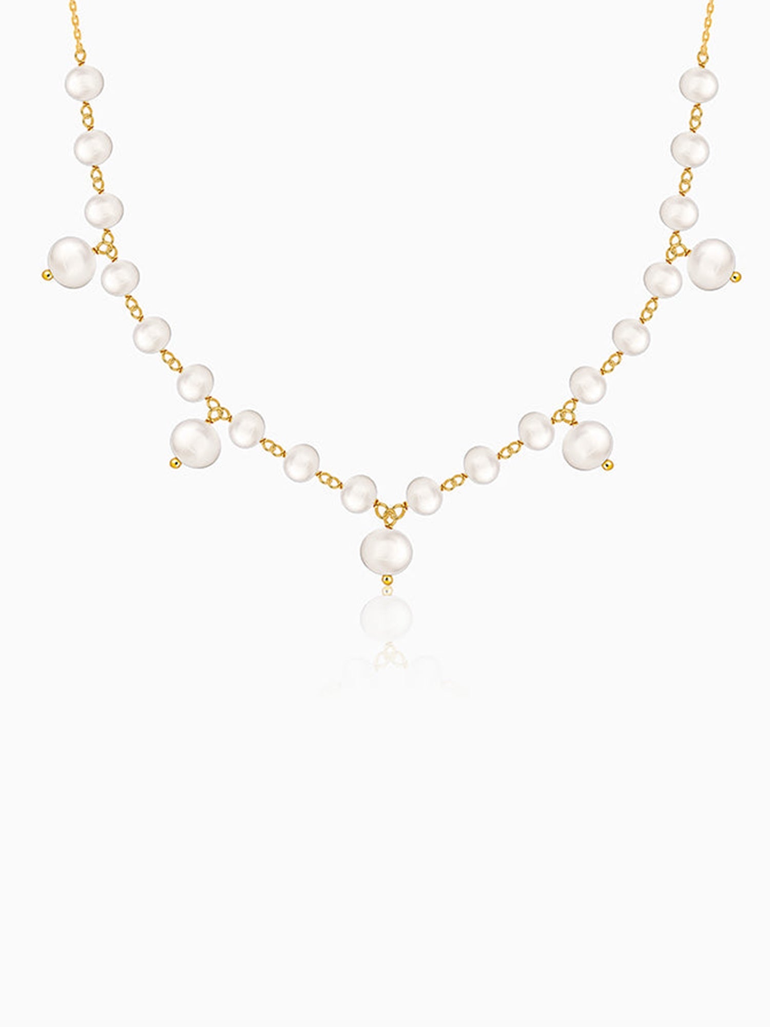 Golden Jamie Pearl Necklace