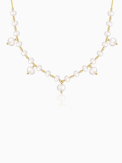 Golden Jamie Pearl Necklace