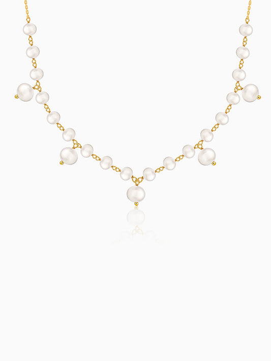 Golden Jamie Pearl Necklace