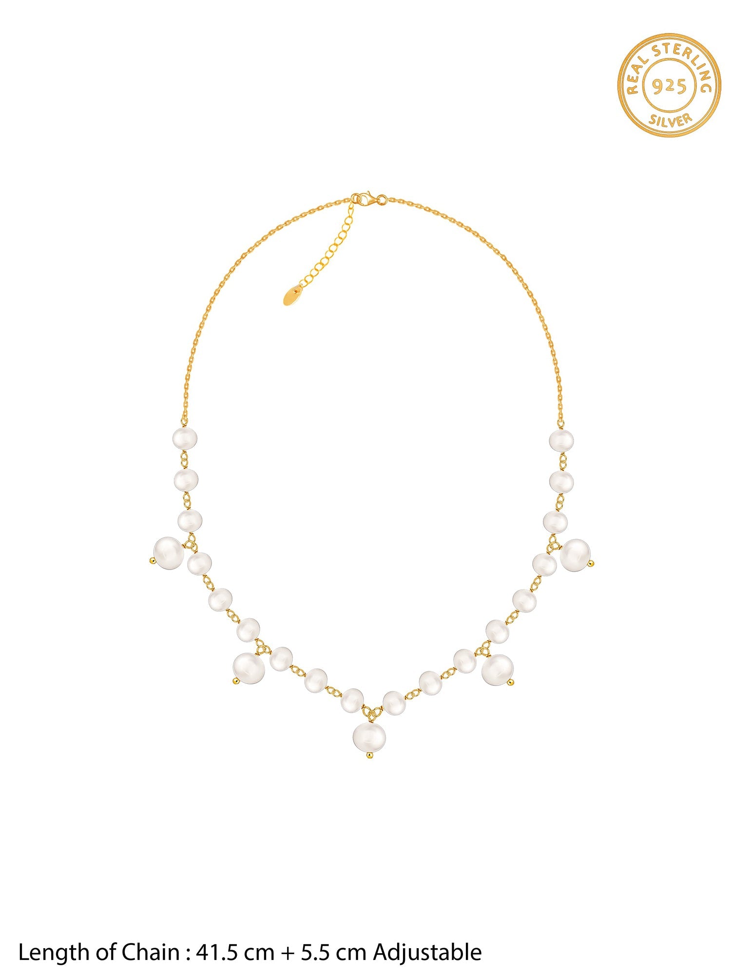 Golden Jamie Pearl Necklace