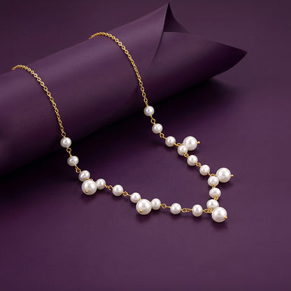 Golden Jamie Pearl Necklace