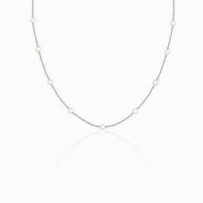 Silver Dakota Pearl Necklace