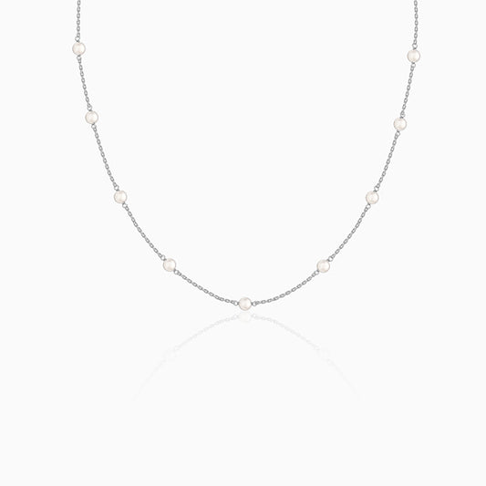 Silver Dakota Pearl Necklace
