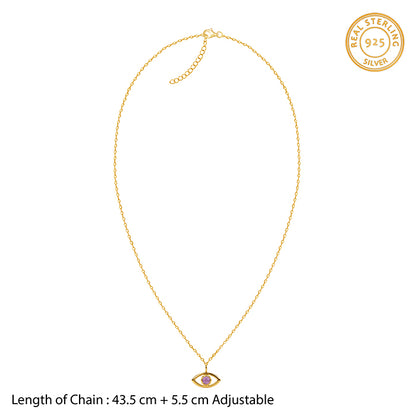 Golden Bigg Boss Eye Pendant With Link Chain