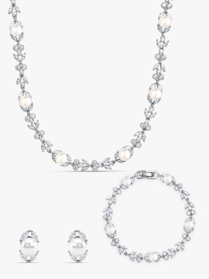 Silver Crawford Pearl Set of 3