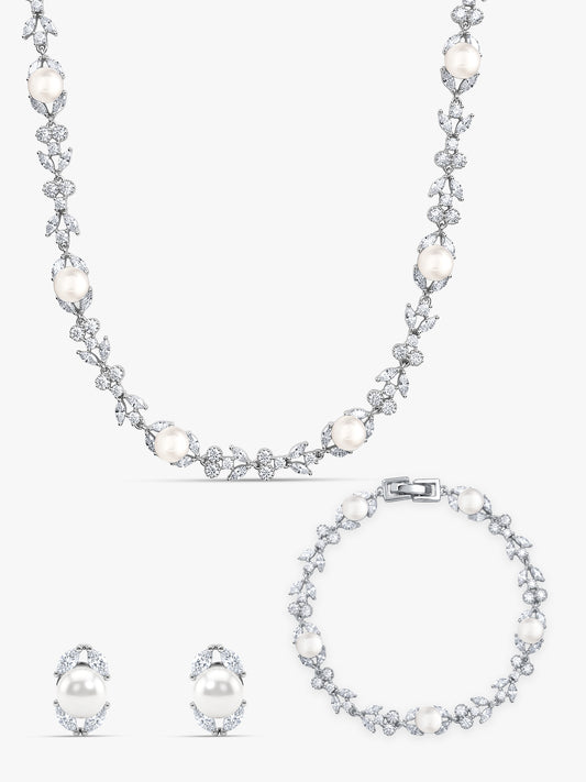 Silver Crawford Pearl Set of 3