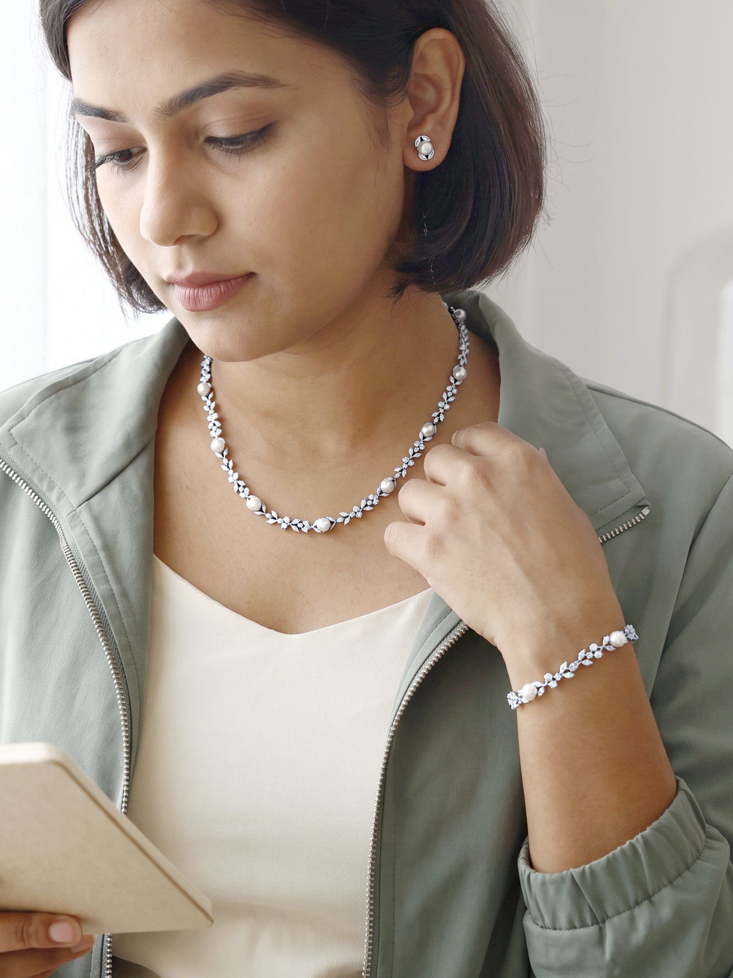 Silver Crawford Pearl Set of 3