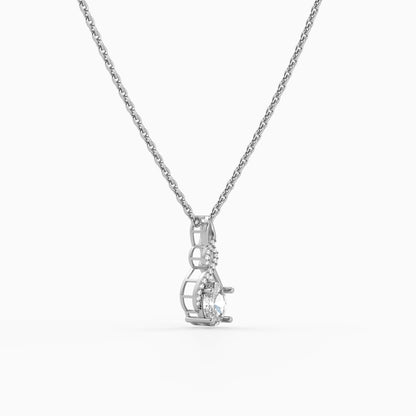 Silver Unique Infinity Pendant With Link Chain