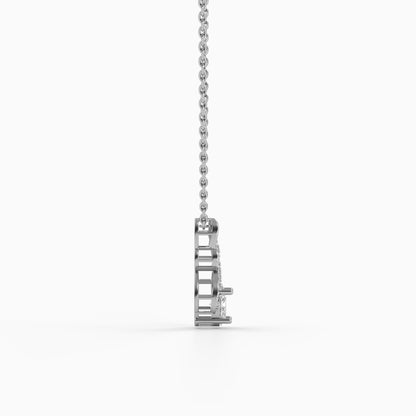 Silver Unique Infinity Pendant With Link Chain