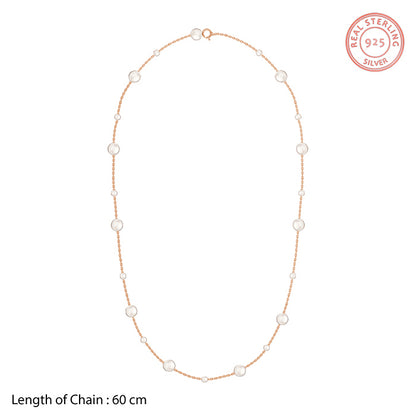 Rose Gold Playful Pearl Necklace