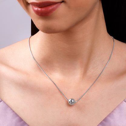 Silver Ballsy Necklace