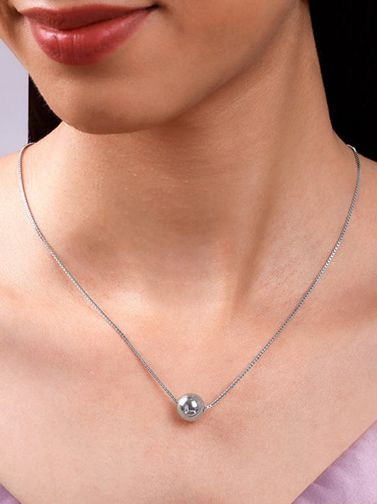 Silver Ballsy Necklace