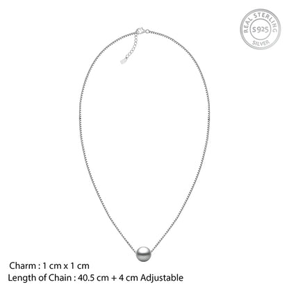 Silver Ballsy Necklace