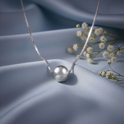 Silver Ballsy Necklace