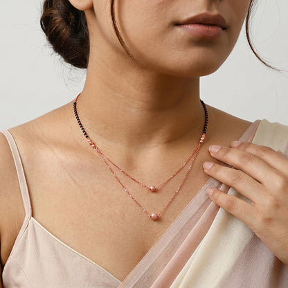 Rose Gold Nysha Mangalsutra