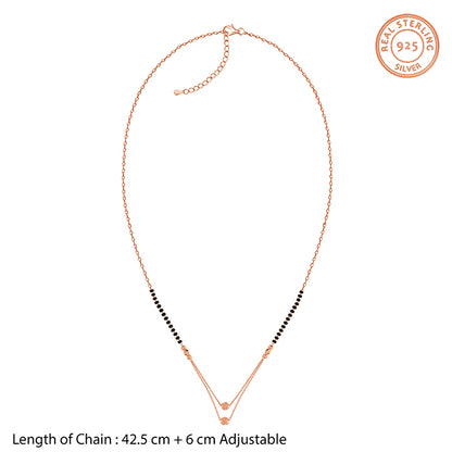 Rose Gold Nysha Mangalsutra