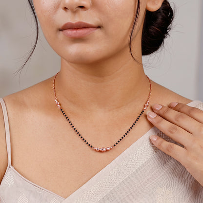 Rose Gold Varnika Mangalsutra