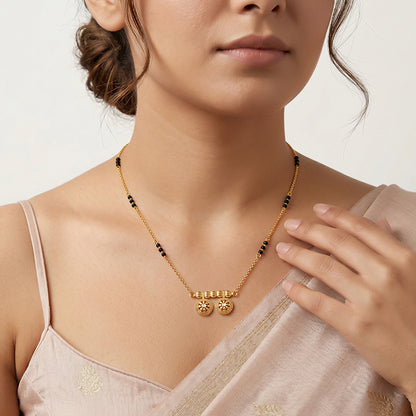 Golden Prajakta Mangalsutra
