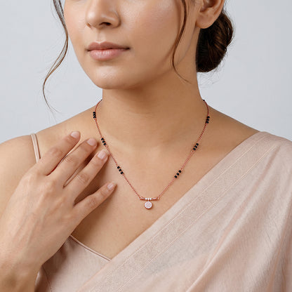Rose Gold Sharvya Mangalsutra