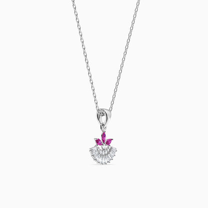 Silver Athena Spark Pendant with Link Chain
