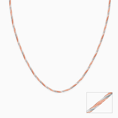 Dual Tone Rope Hasli Necklace