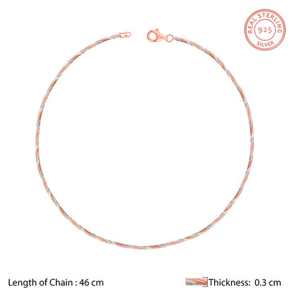 Dual Tone Rope Hasli Necklace