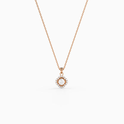 Rose Gold Lumisse Pendant with Link Chain