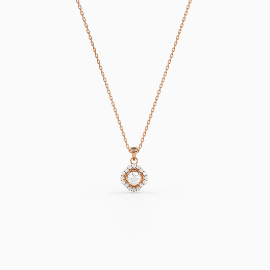 Rose Gold Lumisse Pendant with Link Chain