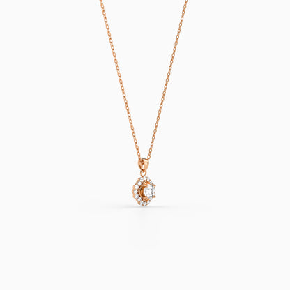 Rose Gold Lumisse Pendant with Link Chain