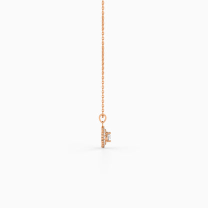 Rose Gold Lumisse Pendant with Link Chain