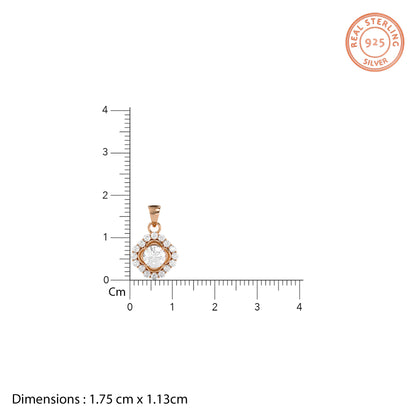 Rose Gold Lumisse Pendant with Link Chain