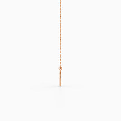 Rose Gold Evadia Pendant with Link Chain