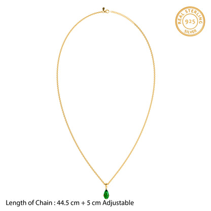 Golden Anubandh Pendant with Link Chain