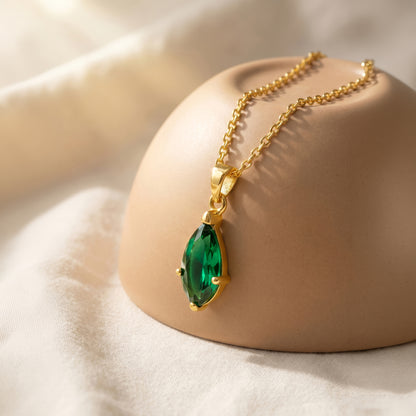 Golden Anubandh Pendant with Link Chain
